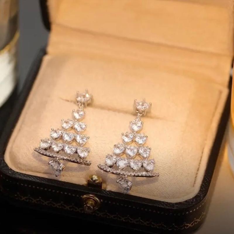 BowLift | Christmas tree earrings (One pair)