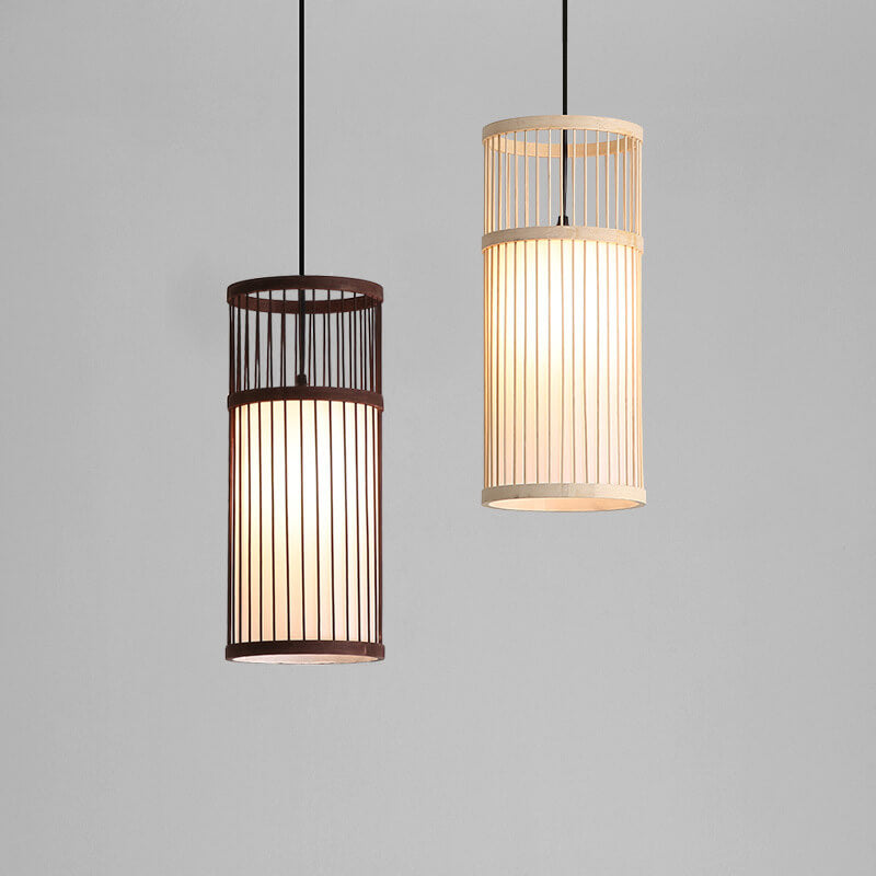 BowLift | Bambora Zen Pendant Light | Handwoven Bamboo Lantern | Japanese Design | Natural Elegance