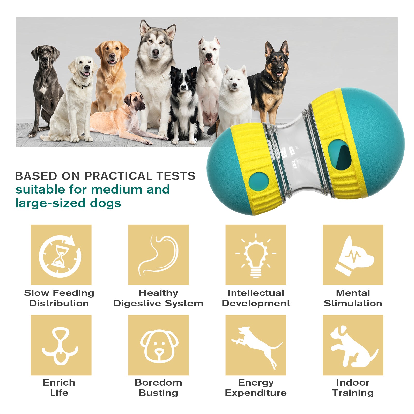 Super Ball XXL Interactive Slow Feeder Toy for Dogs