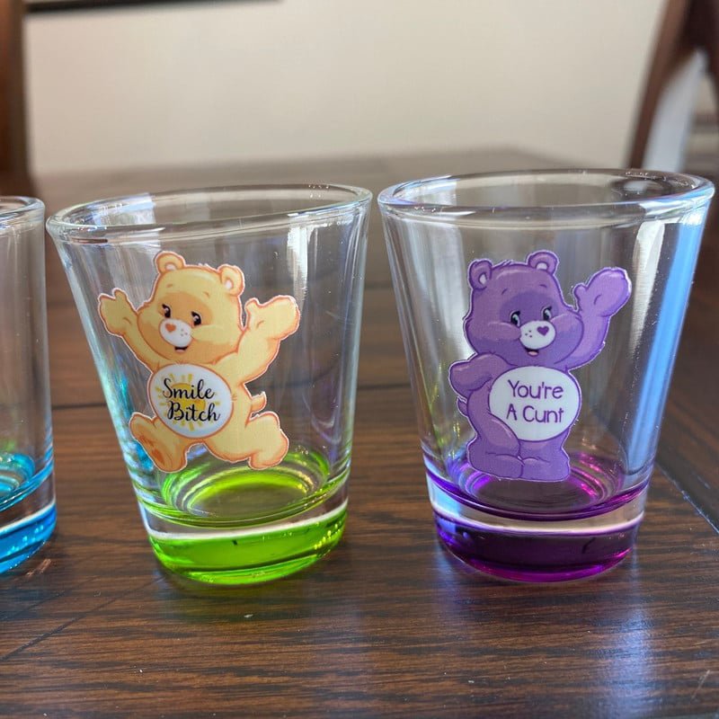 BowLift | Swear Bears Shot Glasses, 6 Pieces