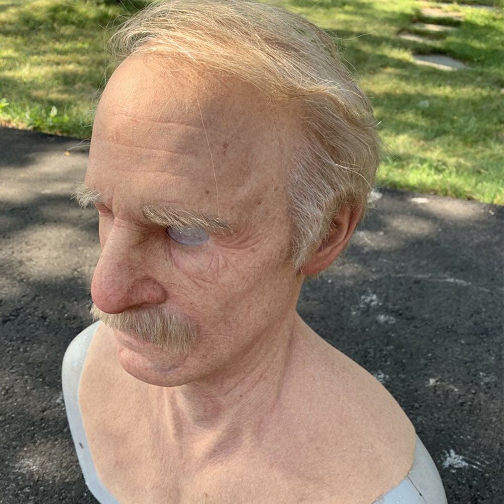 BowLift | Creepy Old Man Mask – Realistic Latex Halloween Mask for Adults