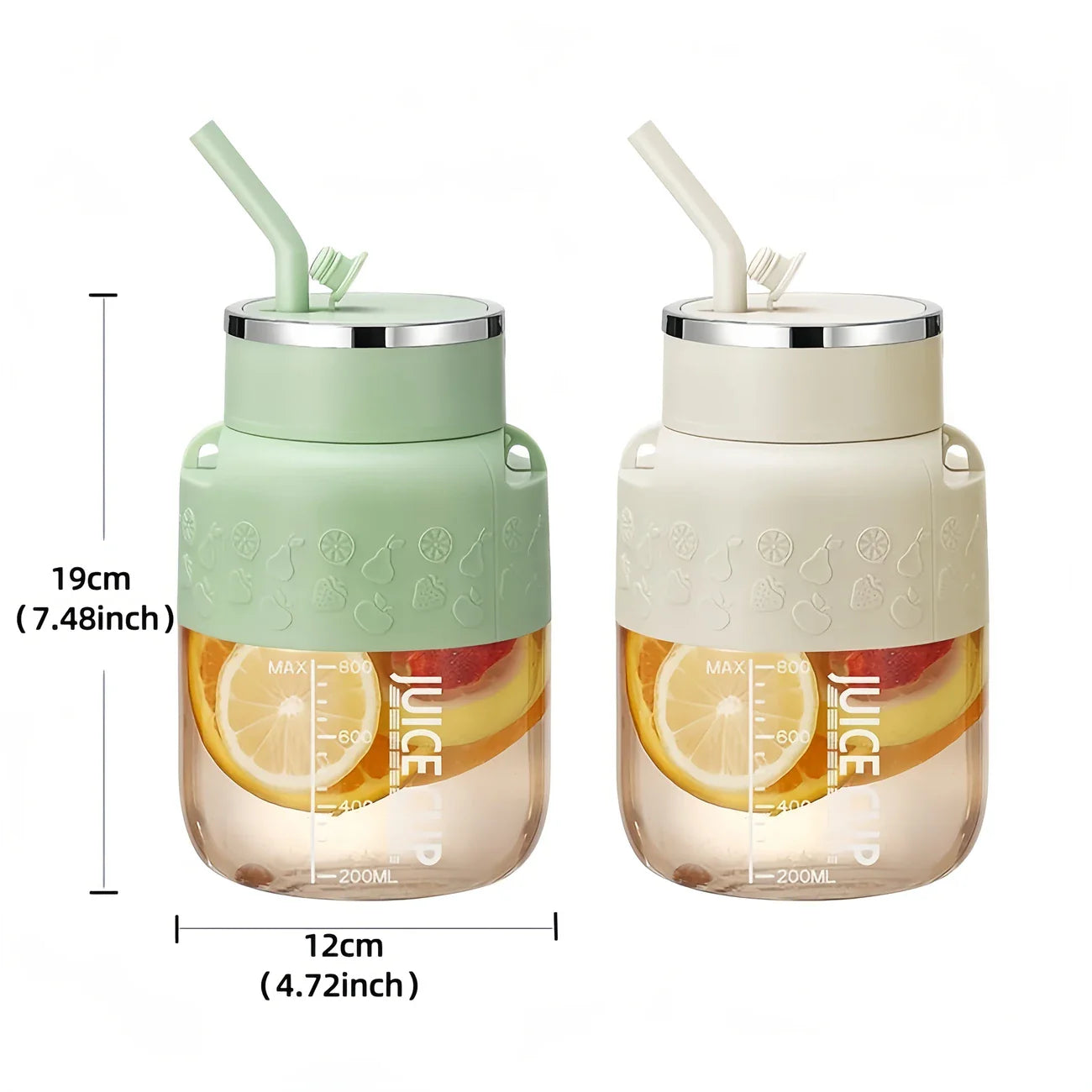 BowLift | 2in1 Bottle Mixer with Straw 800ml - Perfect for On the Go!