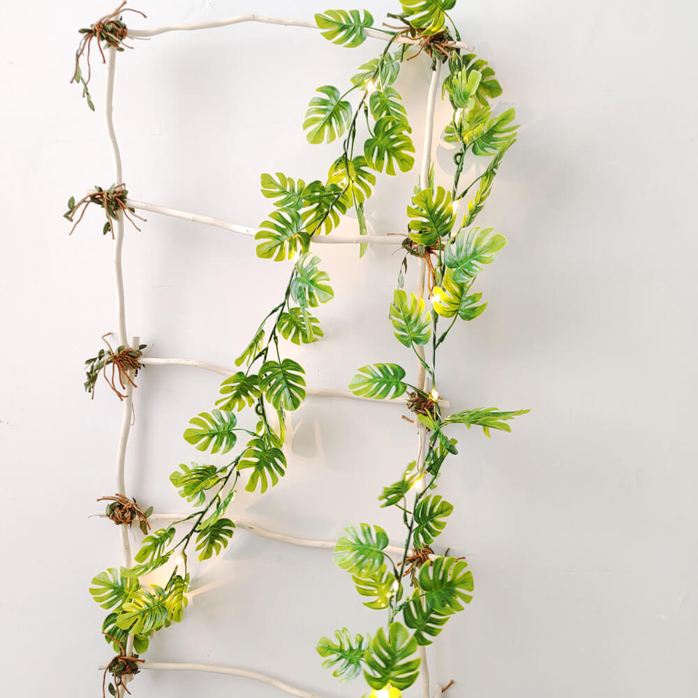 BowLift | Green Turtle Leaf Copper Wire Simulation Turtle Leaf Rattan Decorative LED String Lights