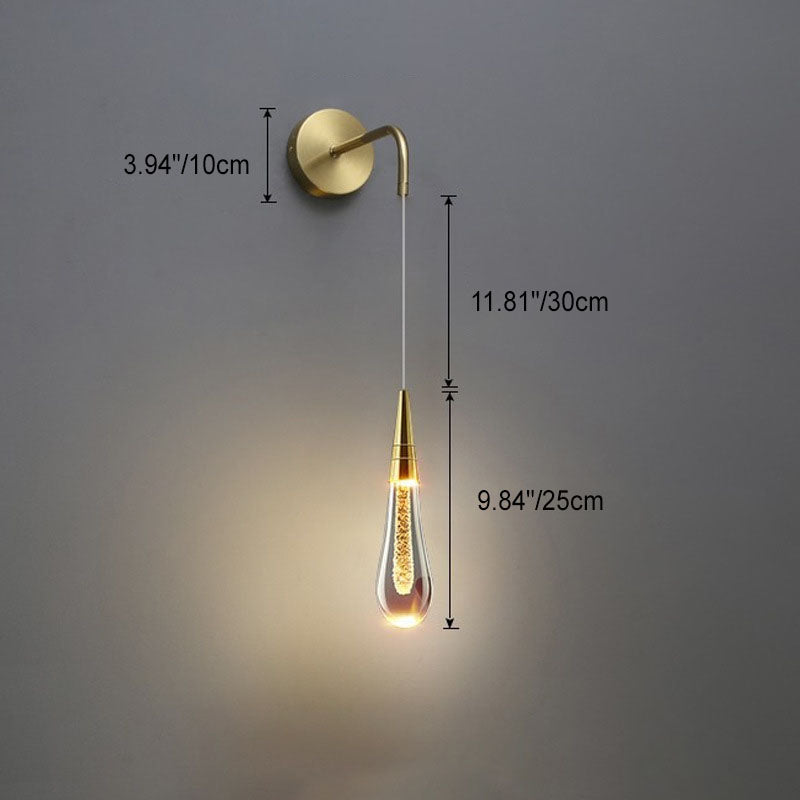 BowLift | LumeTear Luxury LED Wall Light | Teardrop Design | Dimmable | For Bedroom & Living Room