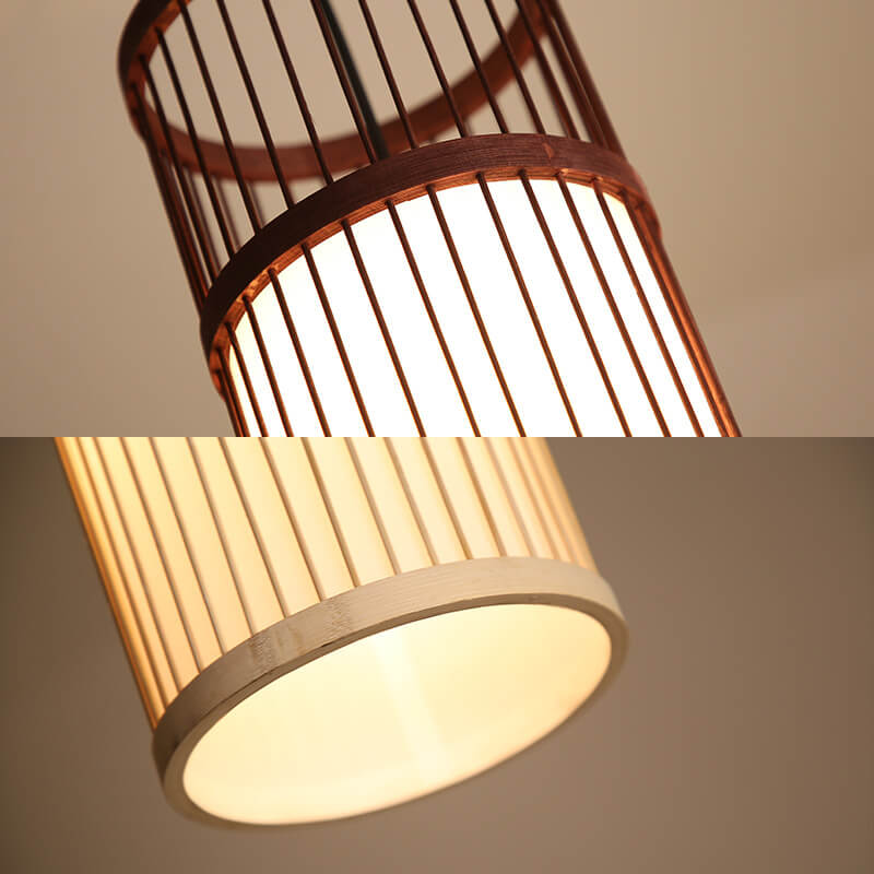 BowLift | Bambora Zen Pendant Light | Handwoven Bamboo Lantern | Japanese Design | Natural Elegance