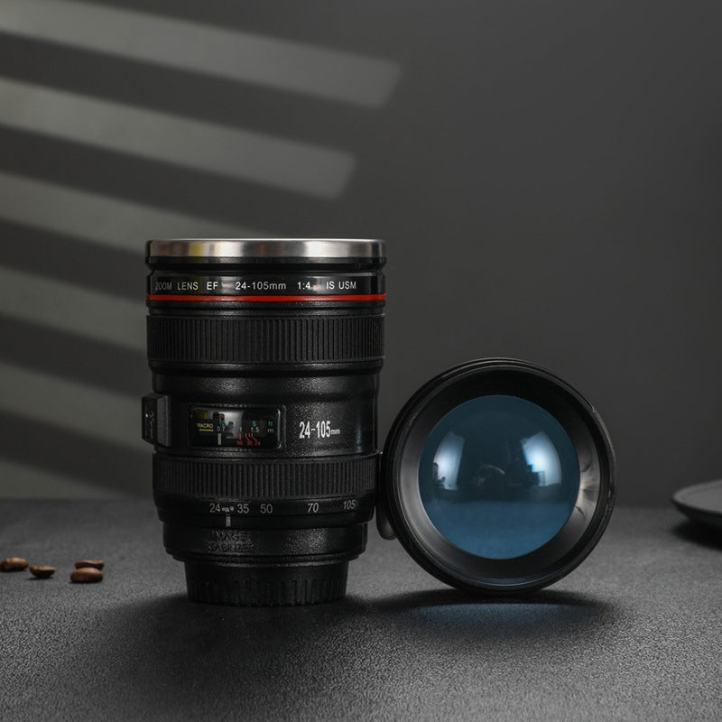 BowLift | Camera Lens Inspired Insulated Cup Coffee Mug