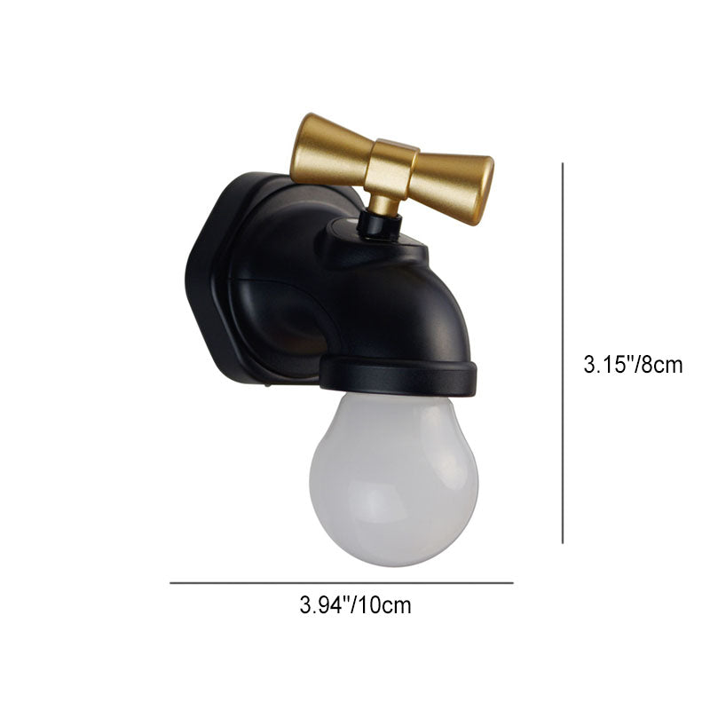 BowLift | Modern creative faucet ABS PC USB LED night light wall lamp