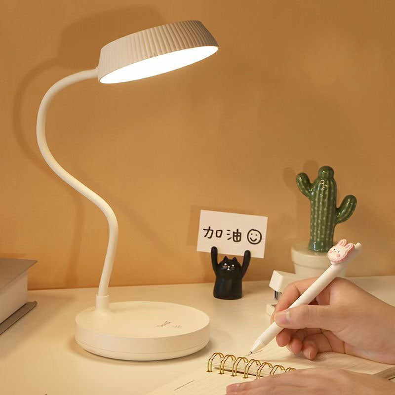 BowLift | Nordic Minimalist Round Plate LED Touch Eye Protection USB Desk Lamp