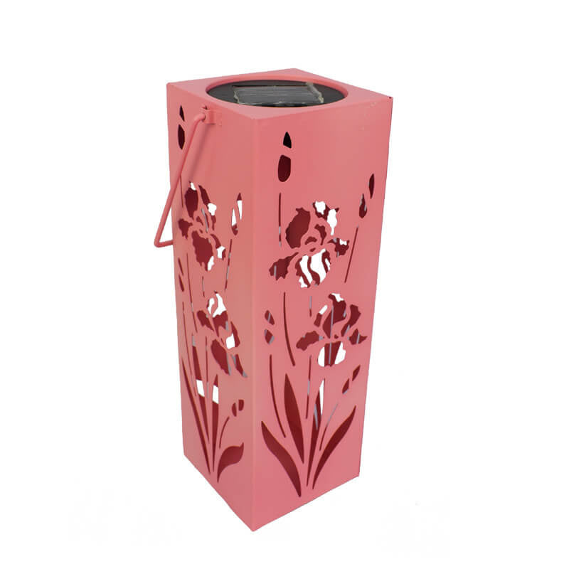 BowLift | Solar Butterfly Rose Pattern Hollow Column LED Outdoor Waterproof Decorative Lamp