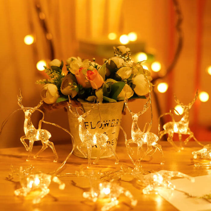 BowLift | Christmas Decor Elk LED Decoration Battery String Lights