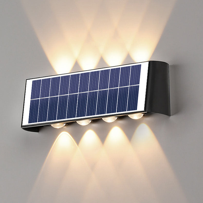 BowLift | Modern Simplicity Solar Waterproof Rectangular ABS PMMA LED Wall Light Lamp For Outdoor Patio