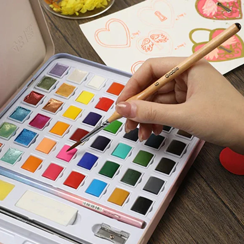 BowLift | 11 Pcs Miniature Detail Paint Brush Set With Natural Wood Handle