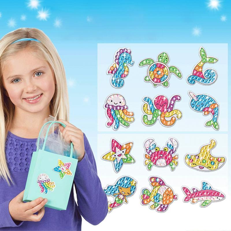BowLift | Large Gem Diamond Painting Stickers for Kids