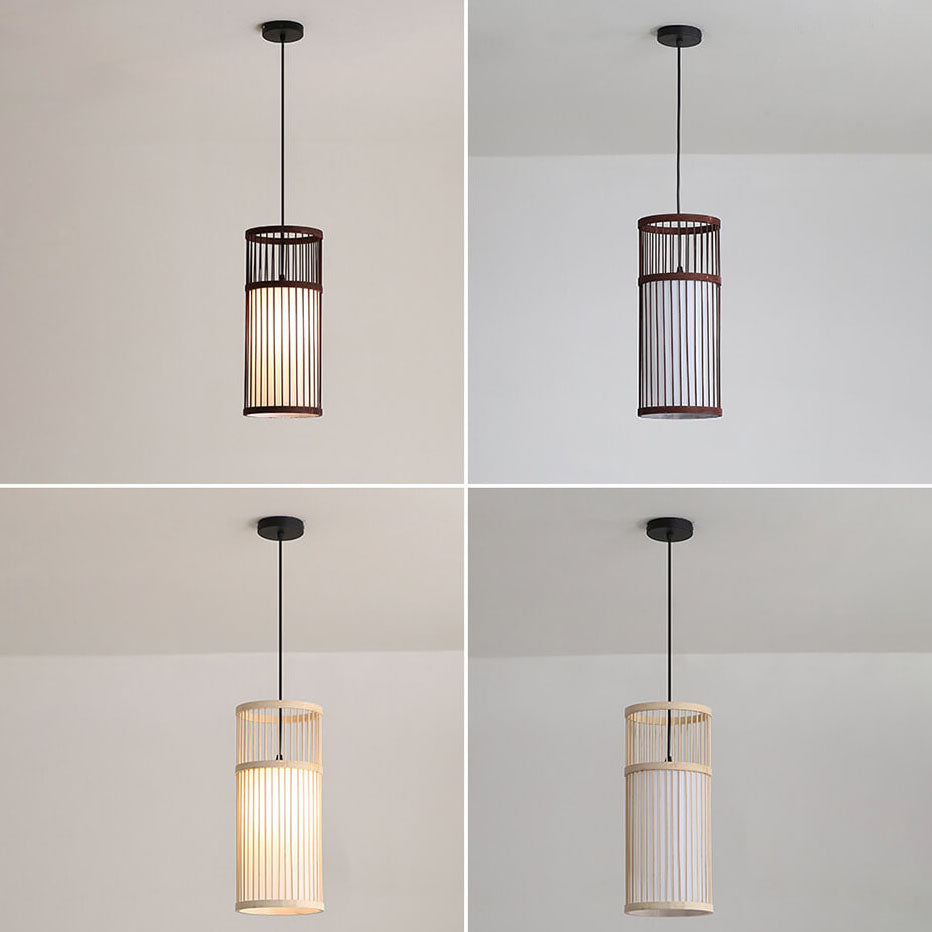 BowLift | Bambora Zen Pendant Light | Handwoven Bamboo Lantern | Japanese Design | Natural Elegance