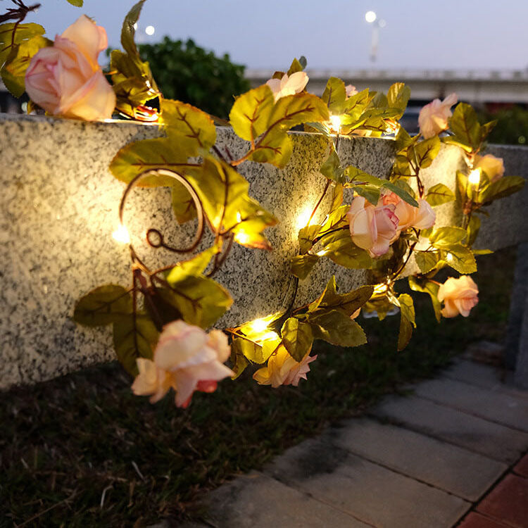 BowLift | Solar Outdoor Waterproof Shockproof Rose Outdoor LED String Lights