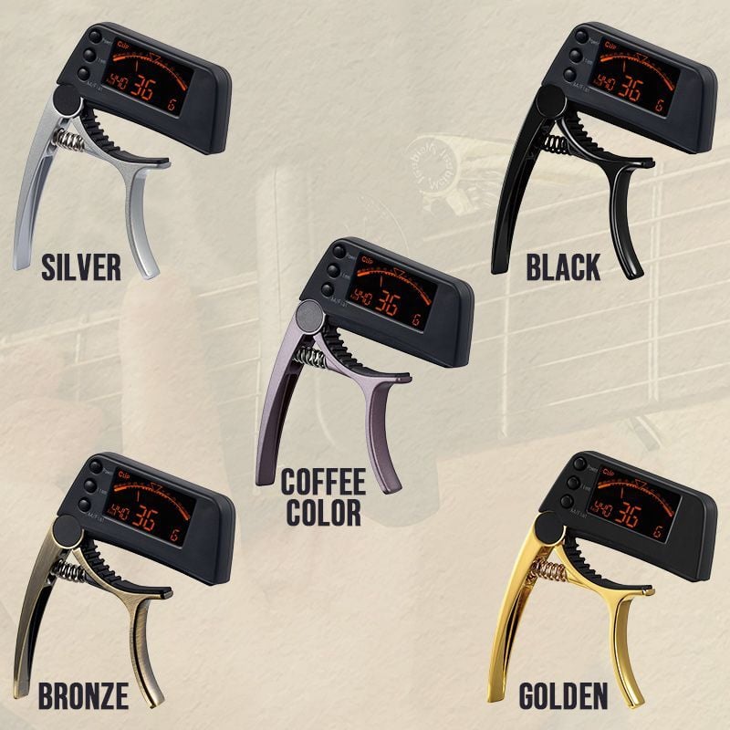 BowLift | DUAL-USE GUITAR CAPO TUNER WITH LCD DISPLAY