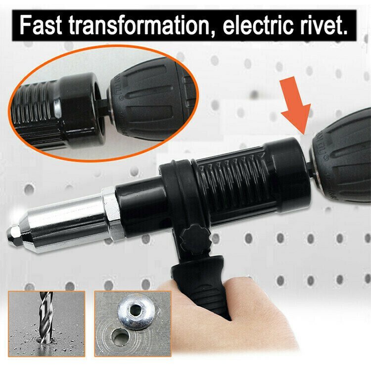 BowLift | Professional Rivet Gun Adapter Kit With 4Pcs Different Matching Nozzle Bolts