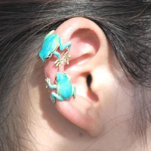 BowLift | FrogGlam - Elegant Tree Frog Ring & Earrings