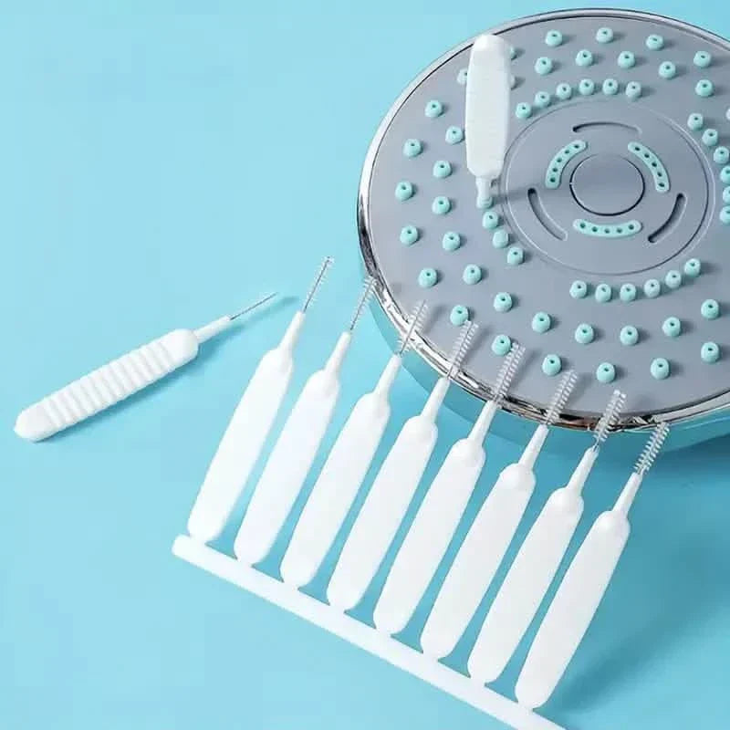 BowLift | 10-Piece Set: Easy to Clean Shower Head Brushes - Effortless Shower Head Crevice Cleaner