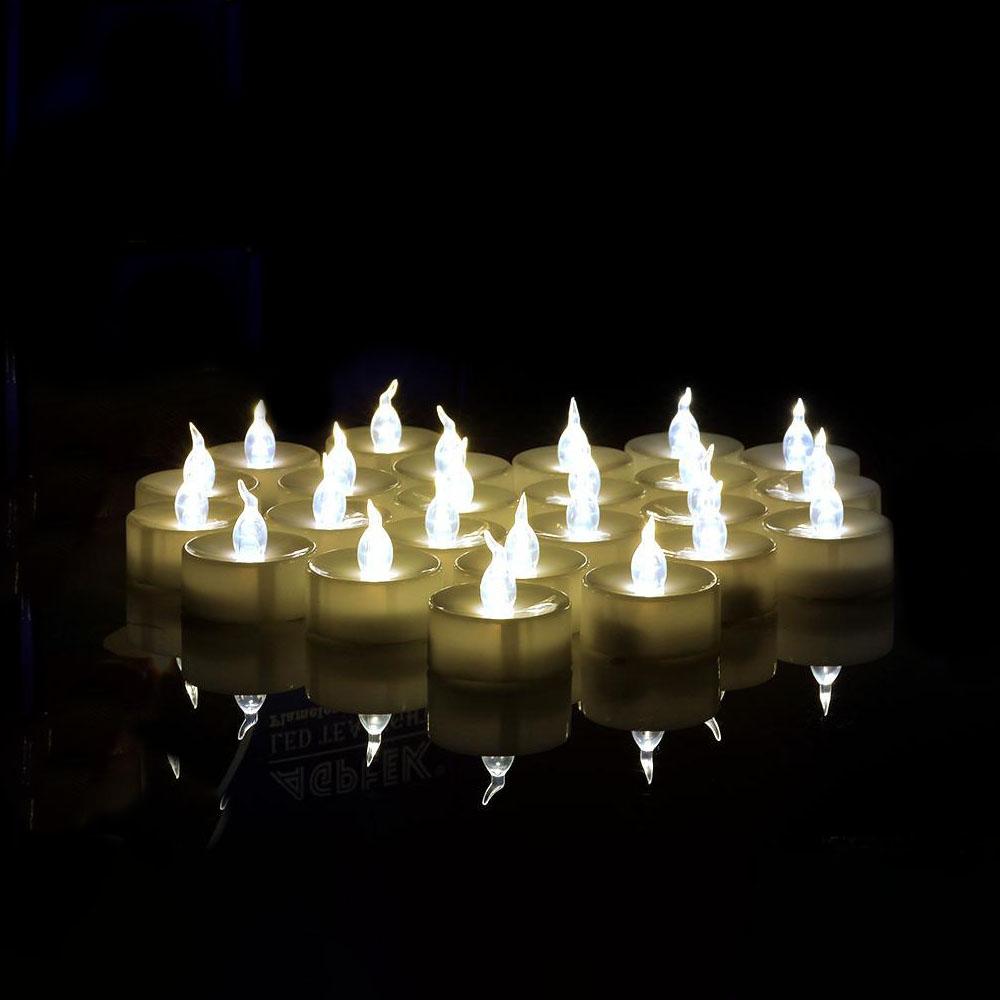 BowLift | 100-Piece: White LED Candles Tea Light