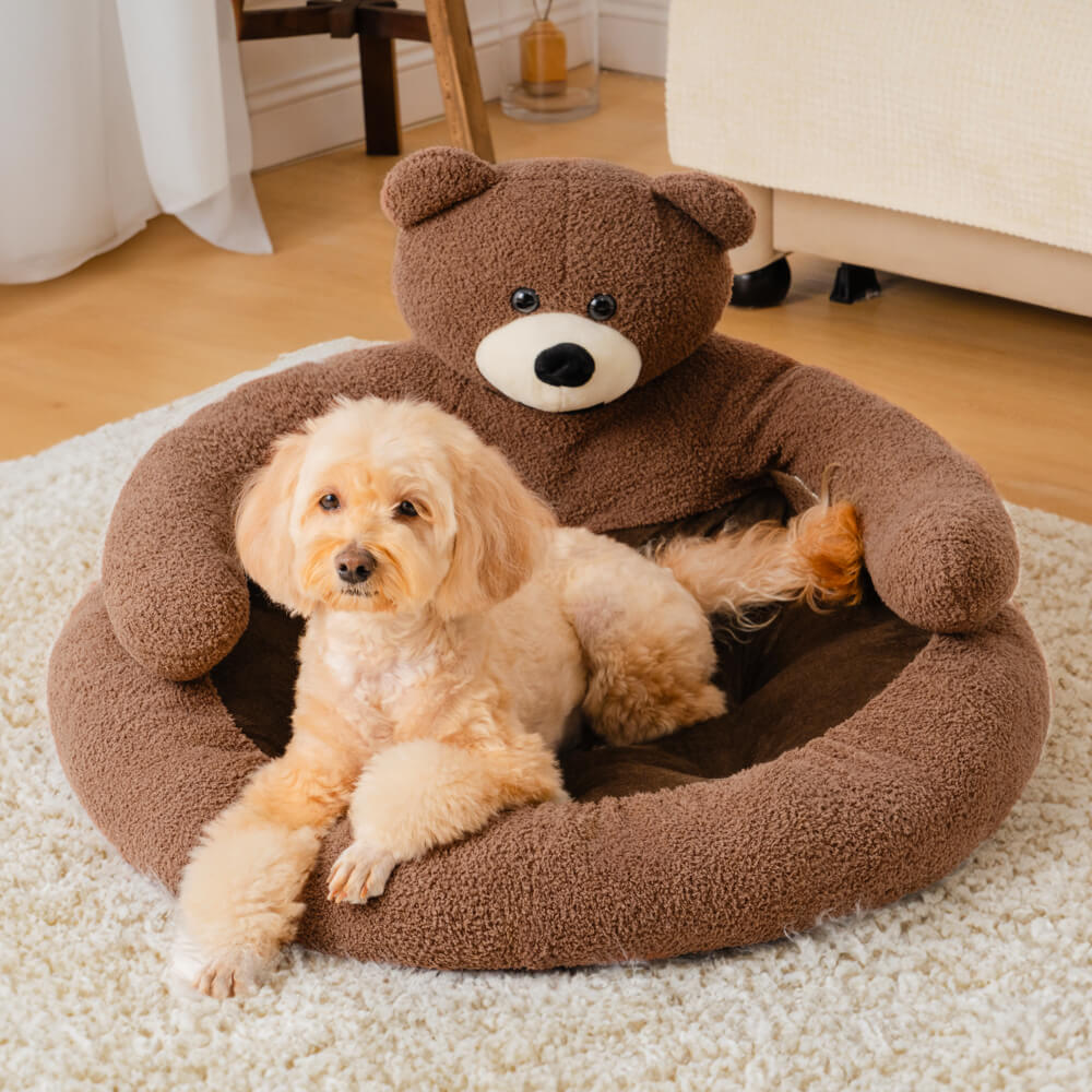 BowLift | Cute detachable cuddly bear cat bed