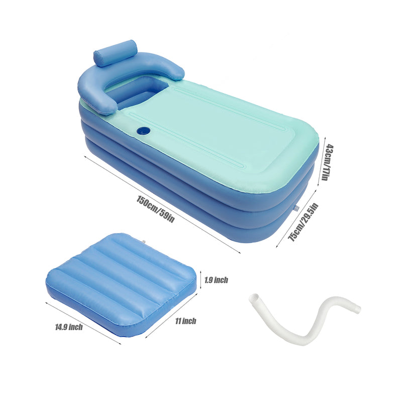 BowLift | Collapsible Inflatable Foldable Portable Bath Tub for Adults