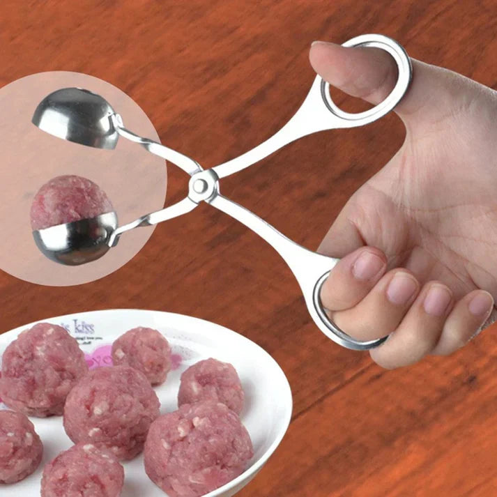 BowLift | Stainless Steel Meatball Maker – Meatball Tongs for Perfect Meatballs