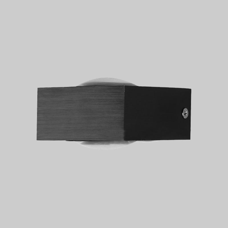 BowLift | Aluminum Rectangle RGB Wall Lighting Simple Black/Brushed Silver Single/Dual-Sided LED Wall Mounted Light for Corridor