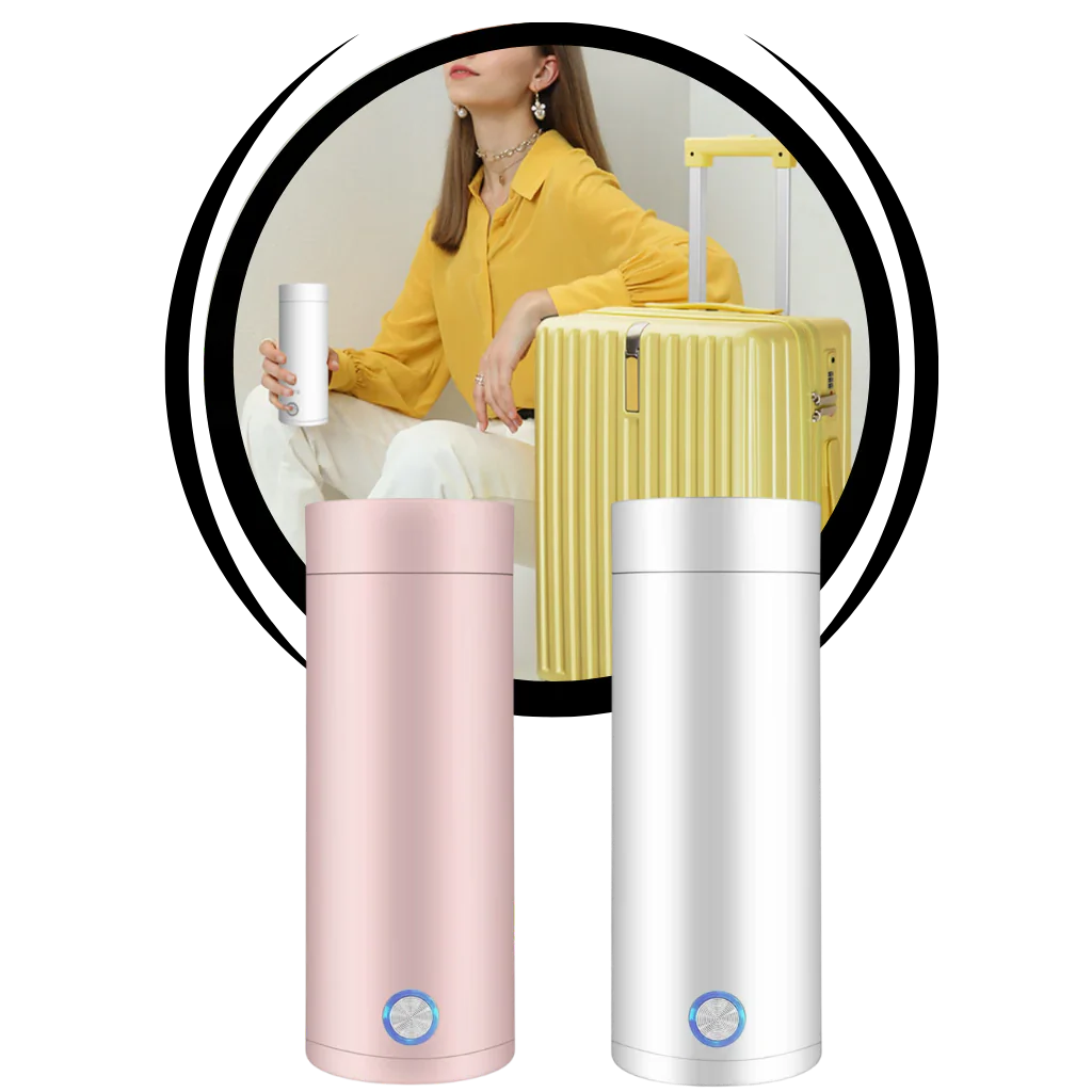 BowLift | Portable Water Boiler 400ml – Compact Travel Kettle with Intelligent Temperature Control & Double Insulation