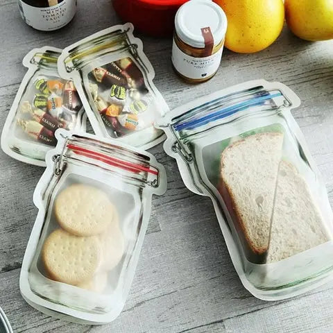 BowLift | 10+10 | Reusable Ziplock bags in jar design