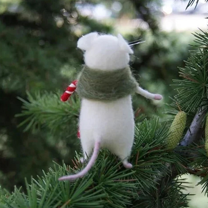 BowLift | Cute Felt Mouse Ornament