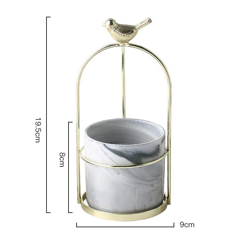 BowLift | Flower plant pots with bird design for stylish decoration