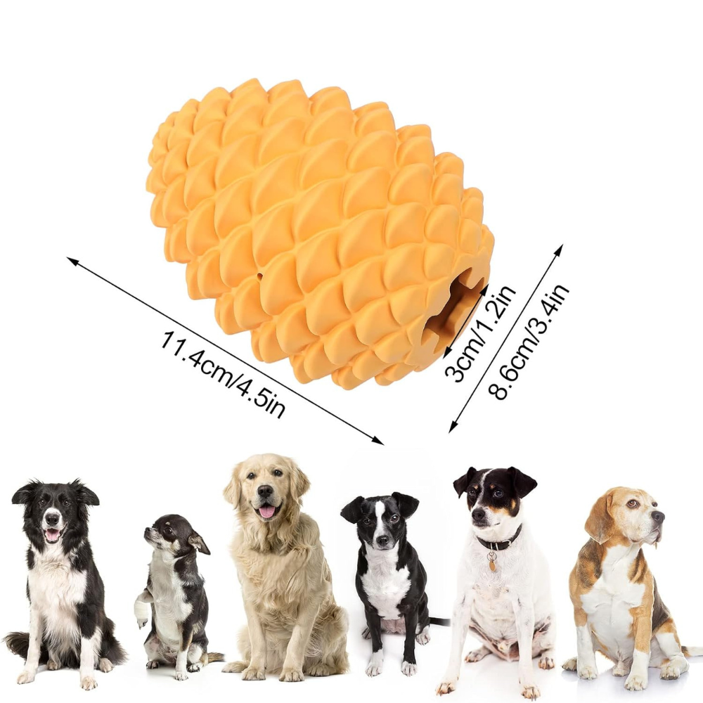 PineCone •  Interactive Rubber Dog Toy