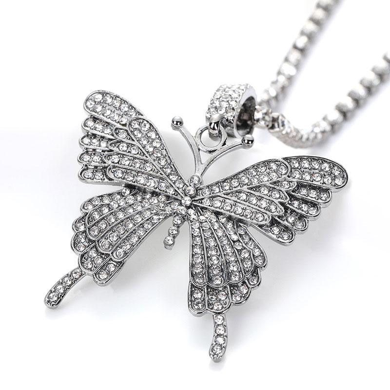 BowLift | Crystal Pave Butterfly Pendant Necklace