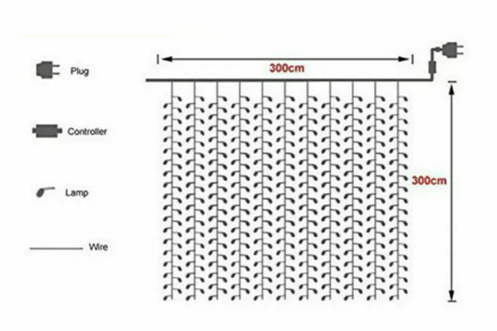 BowLift | Christmas Fairy String Curtain Light