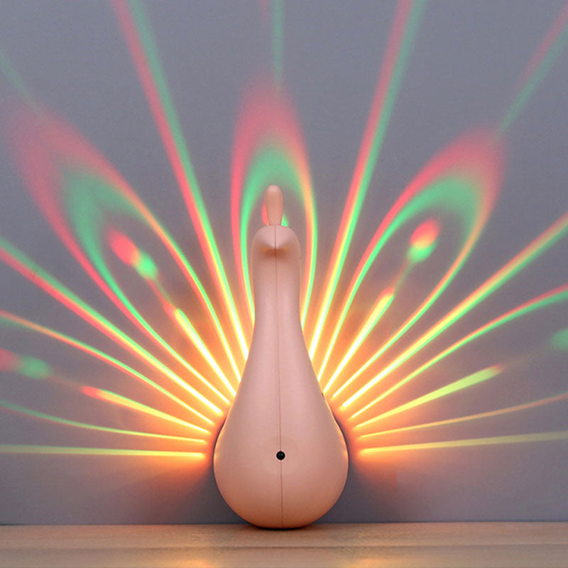 BowLift | Pink/Green/White Peacock Wall Lighting Modern Stylish Plastic LED Wall Lamp in Multifunctional Light