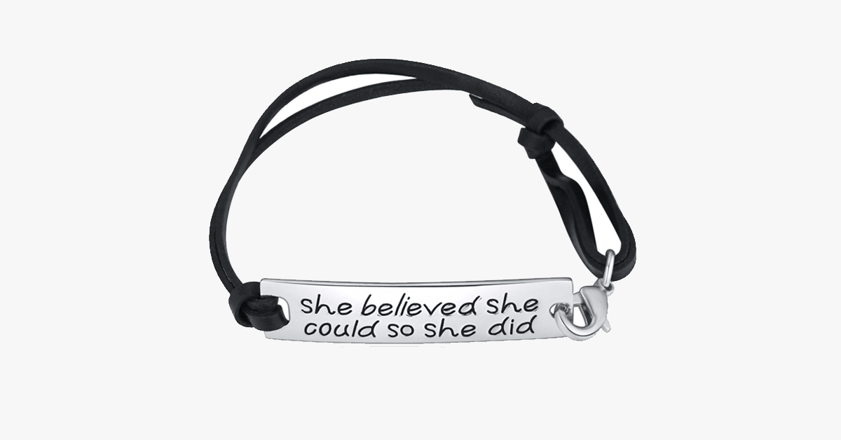 BowLift | She believed she could, so she did Bracelet