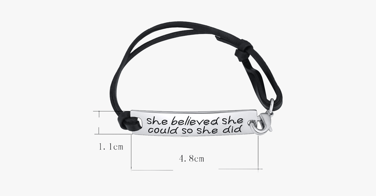 BowLift | She believed she could, so she did Bracelet