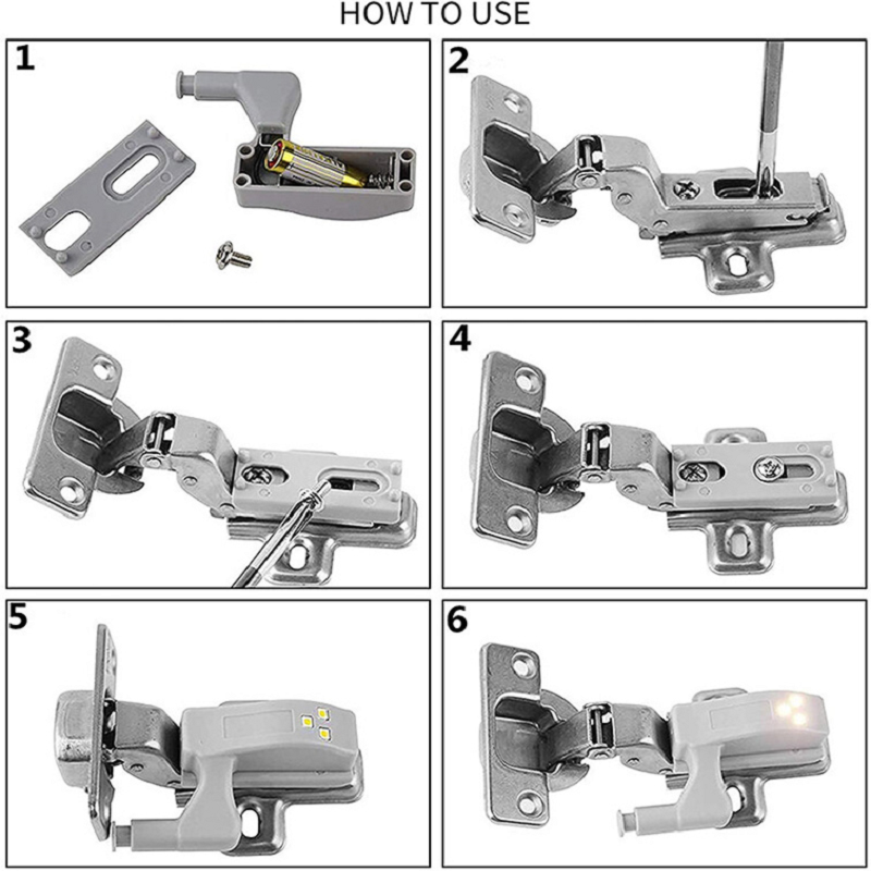 BowLift | Interior hinge LED sensor light for kitchen bedroom (10 pieces)