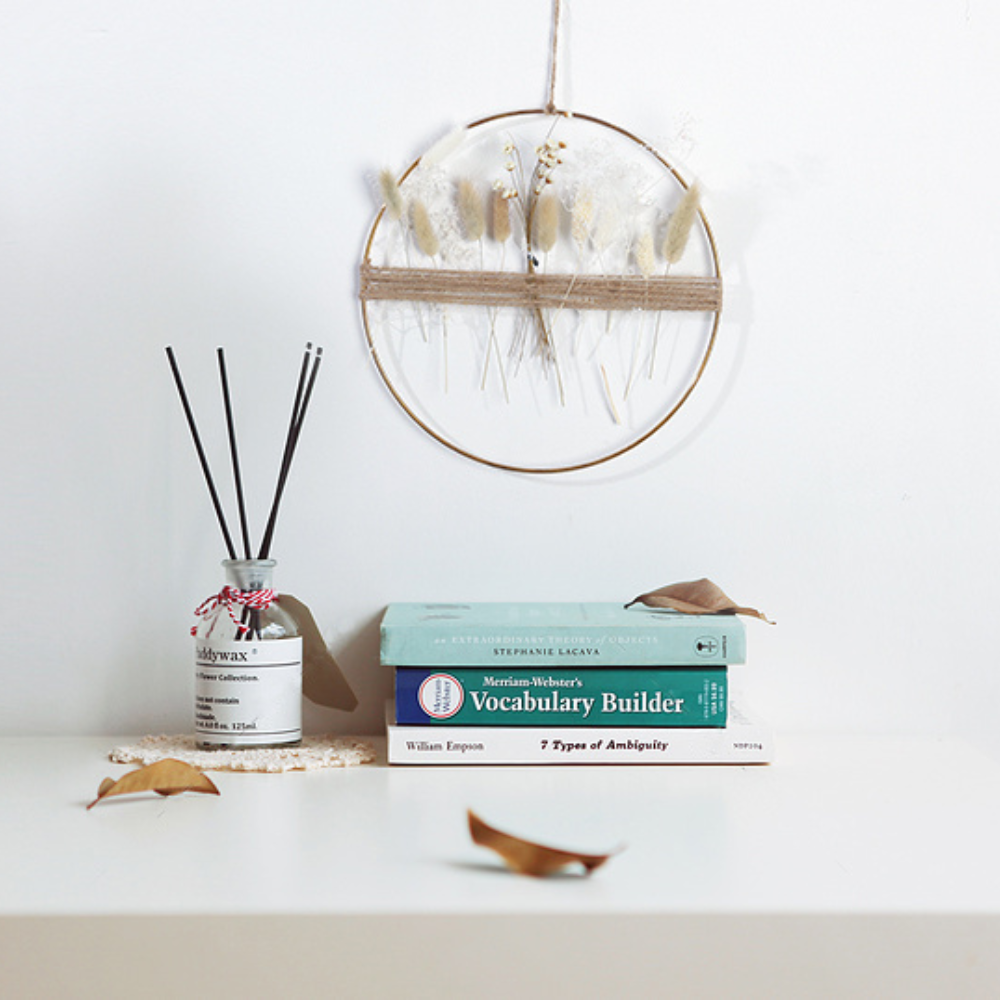 BowLift | Fleur de Vie Artificial Floral Wreath – Realistic Flower Wreath for Front Door & Home Décor