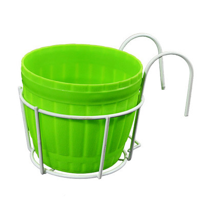 BowLift | Practical plant pot holder with stable metal frame for balcony and terrace
