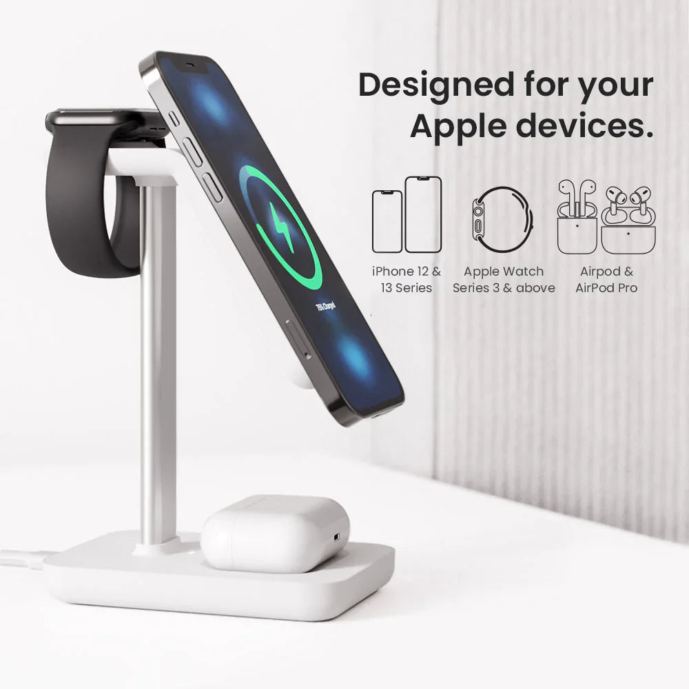 BowLift | 3 in 1 Wireless Charging Station Suitable for iPhone