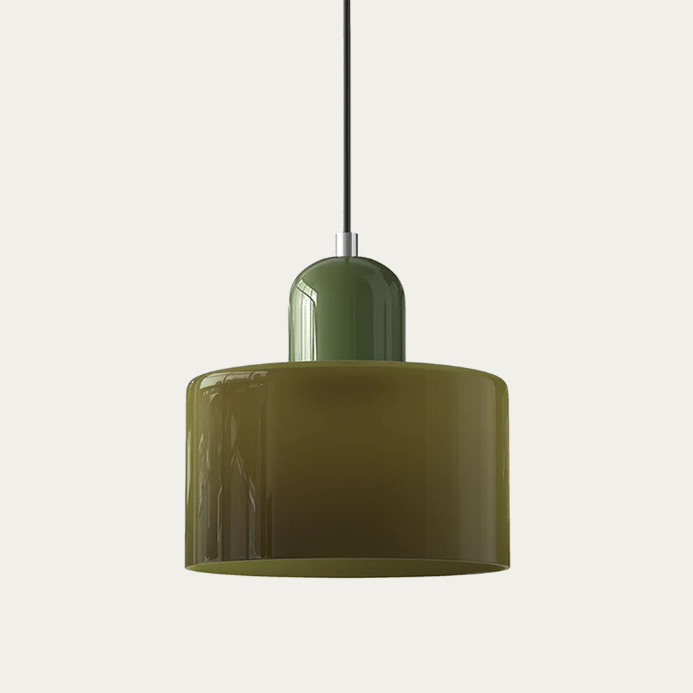 BowLift | Glass light in subtle colors of the kitchen