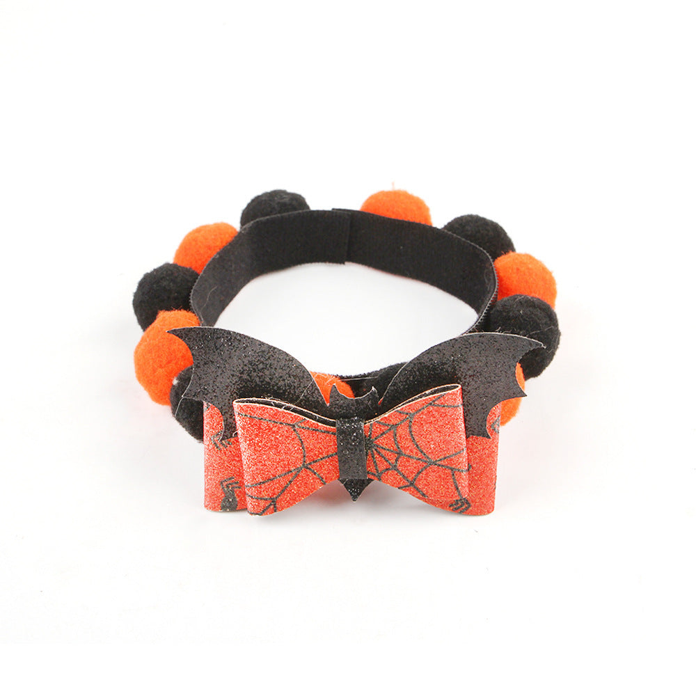 BowLift | Halloween Pet Collar – Adjustable Dog and Cat Neck with Pumpkin and Skull Designs