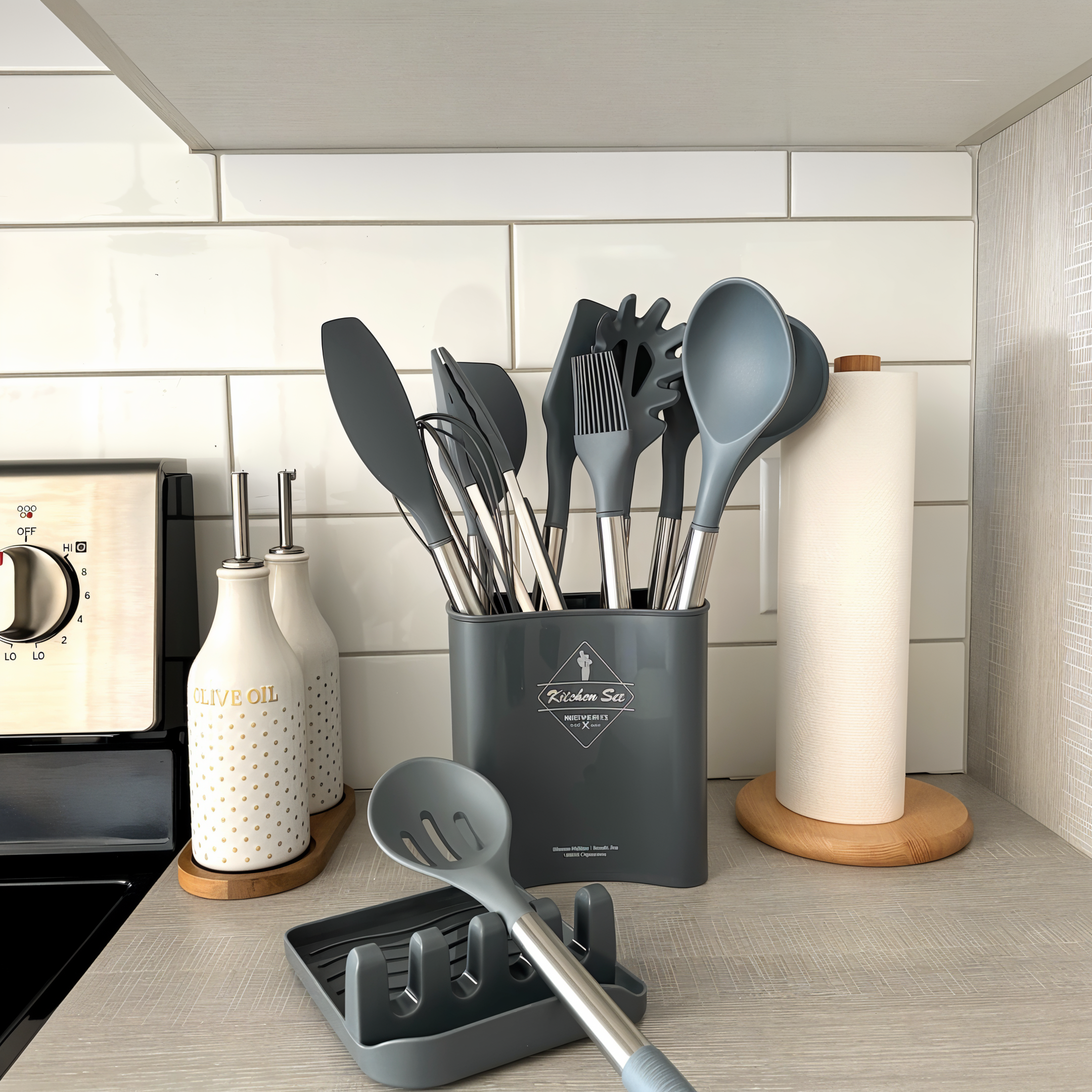 BowLift | 12-Piece Silicone Kitchen Utensil Set – Culinara Pro