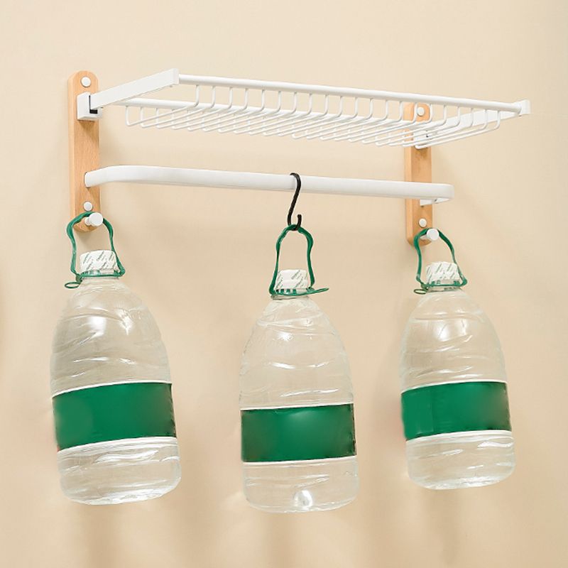 BowLift | Aluminium and Wood Bathroom Accessories Set White Bathroom Accessories Kit