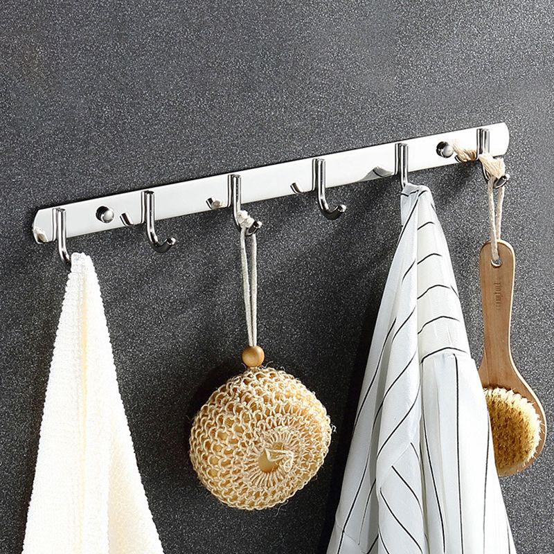 BowLift | Classic Polished Chrome Bathroom Accessory Set Towel Holder/Paper Holder/Robe Hooks Included