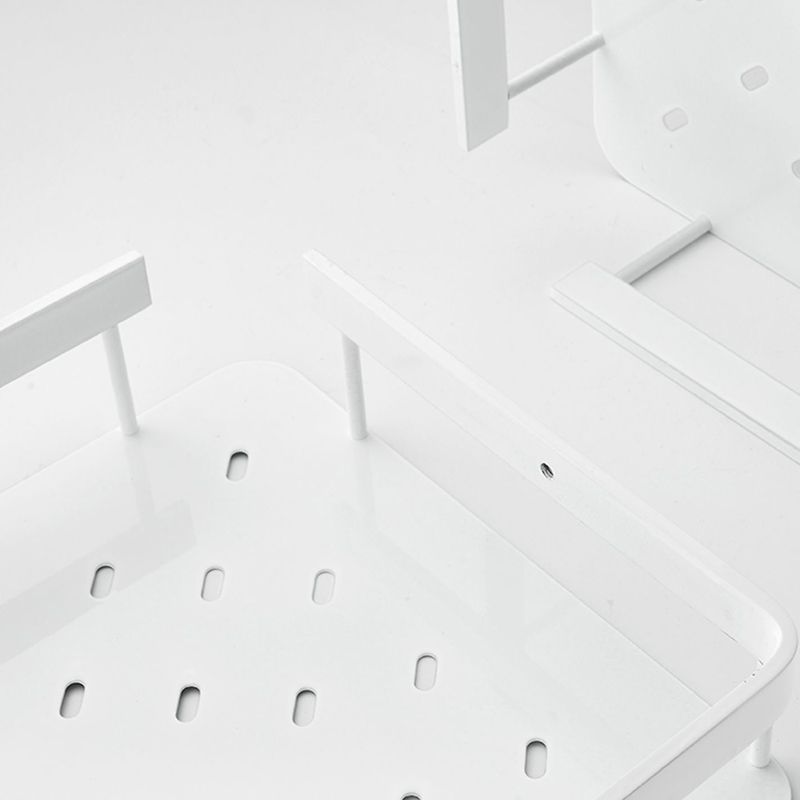BowLift | Matt white 3-piece modern bathroom accessory set, bathroom shelf