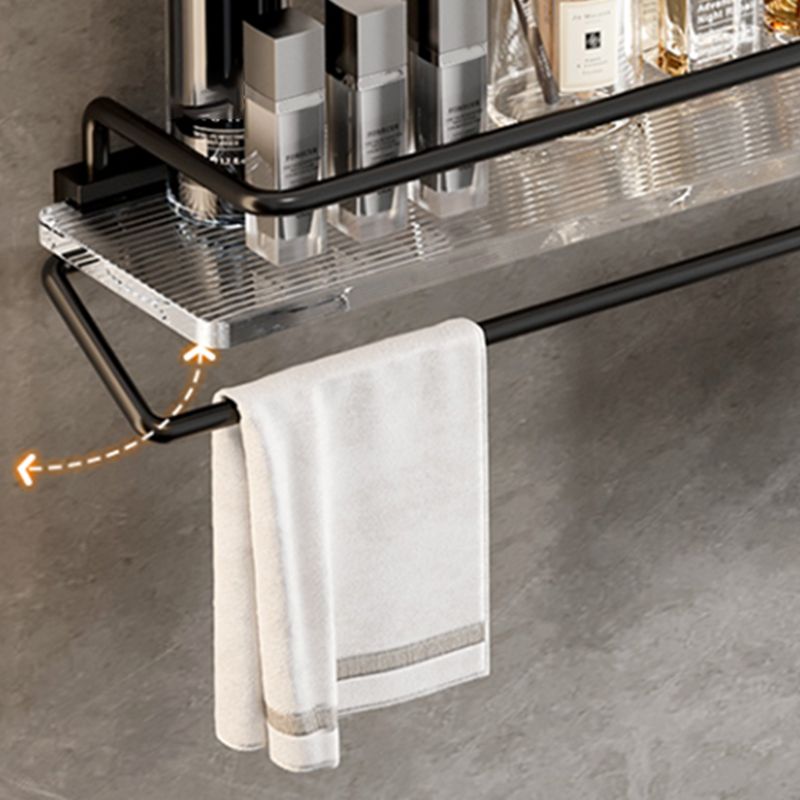 BowLift | Black Bathroom Set Metallic & Acrylic Bathroom Accessories Set made of Stainless Steel Aluminium