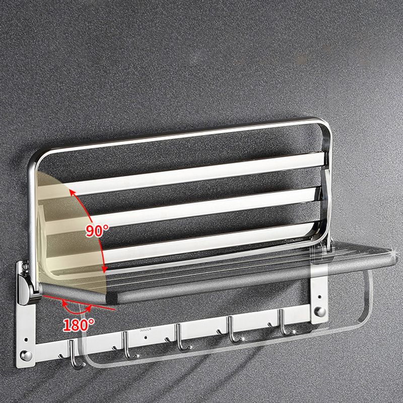 BowLift | Classic Polished Chrome Bathroom Accessory Set Towel Holder/Paper Holder/Robe Hooks Included